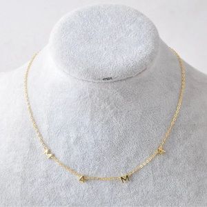 mama necklace gold sterling silver